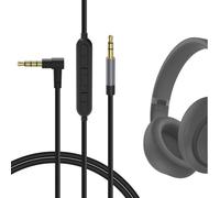 GEEKRIA Audio Cable with Mic and Mute Control Compatible with Sony WH-1000XM6, Beyerdynamic DT 270 PRO, Beats Studio Pro/3, Solo 4 Headphones, 3.5mm Replacement Cord (4ft/1.2m)