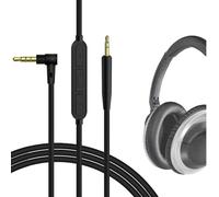 GEEKRIA Audio Cable with Mic Compatible with Bose SoundTrue II, Soundlink On-Ear Headphones, 2.5mm to 3.5mm Replacement Stereo Cord with Inline Microphone and Volume Control (4 ft/1.2 m)