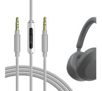 GEEKRIA Audio Cable with Mic Compatible with Sony WH-1000XM6/1000XM5/1000XM4, WH-CH720N/CH710N Headphones, 3.5mm Replacement Stereo Cord with Inline Mic and Volume Control (4ft / 1.2m)