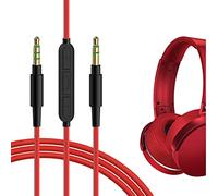 GEEKRIA Audio Cable with Mic Compatible with Sony WH-1000XM6/1000XM5, WH-XB920N, MDR-XB950BT Headphones, 3.5mm Replacement Stereo Cord with Inline Microphone (4 ft/1.2 m)
