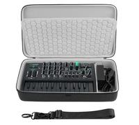 GEEKRIA Audio Interface Carrying Case, Compatible Arturia - MicroFreak/MicroBrute UFO/DrumBrute Impact, EVA Hard Shell Portable Travel Bag (Dark Gray)