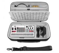 GEEKRIA Audio Interface Carrying Case, Compatible with Korg Volca Drum/Volca Keys/Volca Beats/Volca FM2 / Volca Sample 2 / Volca Bass, EVA Hard Shell Portable Travel Bag (Dark Gray)