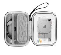 GEEKRIA Audio Interface Carrying Case, Compatible with Teenage Engineering TP-7, EVA Hard Shell Portable Travel Bag (Dark Gray)