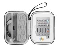 GEEKRIA Audio Interface Carrying Case, Compatible with Teenage Engineering TX-6, Hard Shell Portable Travel Bag (Dark Gray)