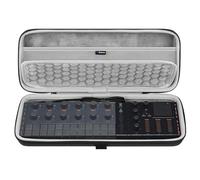 GEEKRIA Audio Interface Carrying Case, Compatible with Yamaha SEQTRAK/Mobile Music Ideastation, EVA Hard Shell Portable Travel Bag (Dark Gray)