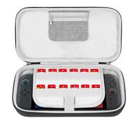 Geekria Carrying Case Compatible with Nintendo Switch 2 (2025), Protective Hard Shell Travel Bag with Space for Console, Game Cards, AirTag and Accessories (Dark Grey)