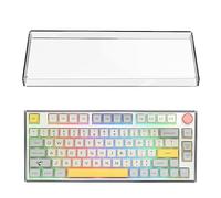 Geekria Clear Acrylic Keypads Cover for 75% Knob Keyboard, Compatible with Keychron Q1 HE/Max/Pro, EPOMAKER TH80, Glorious GMMK Pro