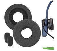 Geekria Comfort Foam Replacement Ear Pads and Mic Windscreen Set, Compatible with BlueParrott B250/ XT/XTS/XTPlus, B150, Jabra PRO 9450, 9460, 9465, 9470 / UC Voice 550 Headphones (Black)