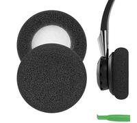 Geekria Comfort Foam Replacement Ear Pads for Jabra Biz 620/1100/ 1500/1900/ 2400/ 2400II/ GN2000/ UC, Voice 550/750 Headphones Ear Cushions, Repair Parts (Black)