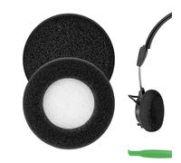 Geekria Comfort Foam Replacement Ear Pads for TELEX AIRMAN 750, 760, Vxi BlueParrott B250-XTS, B250XTS Headphones Ear Cushions, Repair Parts (Black)