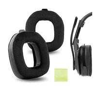 Geekria Comfort Hybrid Velour Replacement Ear Pads for Astro A50 Gen 4 Headphones Ear Cushions, Repair Parts (Black)