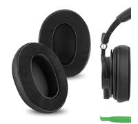 Geekria Comfort Hybrid Velour Replacement Ear Pads for Audio-Technica ATH-M50X, M50xBT2, M60X, M50S, M50cwh, M45, M30X, M20X Headphones, Ear Cushions, Repair Parts (Black)