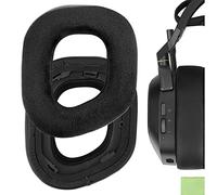 Geekria Comfort Hybrid Velour Replacement Ear Pads for Corsair HS80 Max/ HS80 USB Wired/ HS80 RGB Wireless Gaming Headphones Ear Cushions, Repair Parts (Black)