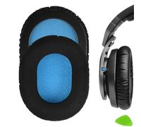 Geekria Comfort Laminated Fabric Replacement Ear Pads Compatible with Sennheiser HD8 DJ, HD6 Mix, HD7 DJ Headphones Ear Cushions, Repair Parts (Black)