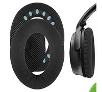 Geekria Comfort Laminated Fabric Replacement Ear Pads for Bose New QuietComfort, QC 45/35II/ 35IIGaming/35/25/15/SE, AE 2/2i/2w, SoundTrue, SoundLinkAE2 Headphones, with Video Guide (Black)