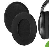Geekria Comfort Laminated Fabric Replacement Ear Pads for Sennheiser HD 598/ 598SE/ 598CS/ 598SR/ 595/599/ 599SE Headphones, Repair Parts (Black)