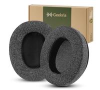 Geekria Comfort Linen Replacement Ear Pads for Audio-Technica ATH-M50XBT, M50xBT2, M50X, M40X, M30X, M20X, M10X, ATH-ANC9 Headphones, Repair Parts with Video Guide (Dark Grey)