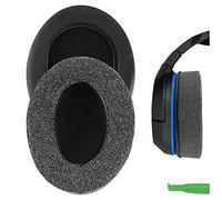 Geekria Comfort Linen Replacement Ear Pads for Turtle Beach Stealth 600/ Stealth 400/ 500X/ Stealth 700X/ 420X, Ear Force XO SEVEN, XP 500/ PX5/ PX4/ X42 Gaming Headphones (Black)