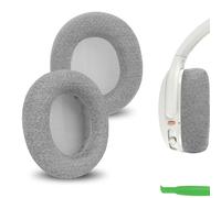 Geekria Comfort Mesh Fabric Ear Pads Compatible with Skullcandy Crusher ANC 2 Headphones Ear Cushions, Repair Parts (Grey)