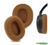 Geekria Comfort Mesh Fabric Replacement Ear Pads Compatible with Skullcandy Crusher Wireless, Crusher EVO, Crusher ANC, Hesh3, HeshEVO, HeshANC, Venue ANC Headphones, Ear Cushions (Brown)