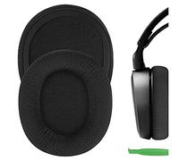 Geekria Comfort Mesh Fabric Replacement Ear Pads Compatible with SteelSeries Arctis 1/3/ 5/7/ 7+/ 7P/ 7P+/ 7X/ 7X+/ 9/ 9X/ Pro/Prime Headphones, Ear Cushions (Black)