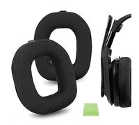 Geekria Comfort Mesh Fabric Replacement Ear Pads for Astro A40 TR Headphones Ear Cushions, Repair Parts (Black)
