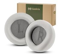 Geekria Comfort Mesh Fabric Replacement Ear Pads for Corsair Virtuoso MAX/Virtuoso PRO Wireless Headphones Ear Cushions, Repair Parts (Grey)