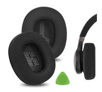 Geekria Comfort Mesh Fabric Replacement Ear Pads for JBL Live 650 BTNC, Lifestyle E65BTNC, Duet NC, Live 660 BTNC, Live 770 NC Ear Cushions, Repair Parts (Black)