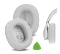 Geekria Comfort Mesh Fabric Replacement Ear Pads for JBL Live 650 BTNC, Lifestyle E65BTNC, Duet NC, Live 660 BTNC, Live 770 NC Headphones Ear Cushions, Repair Parts (Grey)