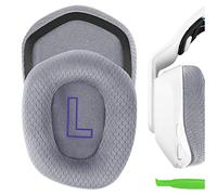 Geekria Comfort Mesh Fabric Replacement Ear Pads for Logitech G733, G535, G335 Headphones Ear Cushions, Repair Parts (Grey)