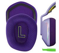 Geekria Comfort Mesh Fabric Replacement Ear Pads for Logitech G733, G535, G335 Headphones Ear Cushions, Repair Parts (Purple)