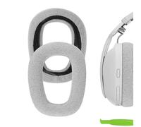Geekria Comfort Mesh Fabric Replacement Ear Pads for Logitech Zone Vibe 100/125, G435 Lightspeed Wireless Headphones Ear Cushions, Compatible Repair Parts (Grey)