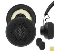 Geekria Comfort Mesh Fabric Replacement Ear Pads for Logitech Zone Wired, Zone 750 Headphones (Not compatible with Zone Wireless), Ear Cushions (Black)