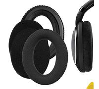 Geekria Comfort Mesh Fabric Replacement Ear Pads for Sennheiser HD598/ HD598SE/ HD598CS/ HD598SR/ HD595/ HD599/ HD599SE Headphones Ear Cushions, Repair Parts (Black)