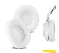 Geekria Comfort Mesh Fabric Replacement Ear Pads for SteelSeries Arctis Nova Pro Wired, Arctis Nova 1/3/ 4/5/ 7 Headphones Ear Cushions, Repair Parts (White)