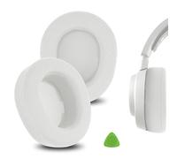 Geekria Comfort Mesh Fabric Replacement Ear Pads for SteelSeries Arctis Nova Pro Wireless Headphones Ear Cushions, Repair Parts (White)