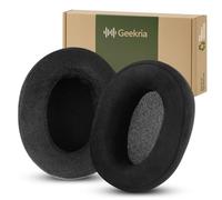 Geekria Comfort Micro Suede Replacement Ear Pads for Audio-Technica ATH-M50x, M50, M50S, M50xWH, M50xBT2, ATH-M45, M35, M30, M20 Headphones, Ear Cushions (Black)