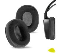 Geekria Comfort Protein Leather and Velour Replacement Ear Pads for SteelSeries Arctis 1/3/ 5/7/ 7+/ 7P/ 7P+/ 7X/ 7X+/ 9/ 9X/ Pro/Prime Headphones Ear Cushions (Black)