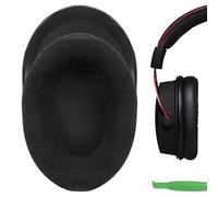 Geekria Comfort Velour Earpad Replacement Ear Pads Compatible with HyperX Cloud III/II Gaming Headset Headphones, Ear Cushions (Black)