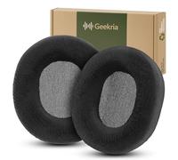 Geekria Comfort Velour Replacement Ear Pads Compatible with ASUS ROG Pelta Headphones Ear Cushions, Headset Earpads, Ear Cups Cover Repair Parts (Black)