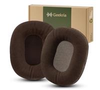 Geekria Comfort Velour Replacement Ear Pads Compatible with Audio-Technica ATH-M50X, M50XBT, M50xBT2, M45, M35, M30, M20, ATH-MSR7 Headphones, Soft Memory Foam Ear Cushions (Brown)
