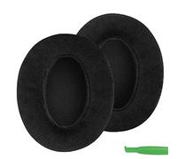 Geekria Comfort Velour Replacement Ear Pads Compatible with Sony, SteelSeries Arctis, Turtle Beach, Skullcandy, HyperX and Other Large or Mid-Sized Over-Ear Headphones, Ear Cushions (Black)
