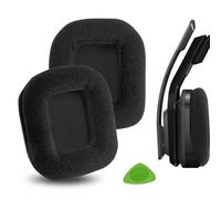 Geekria Comfort Velour Replacement Ear Pads for ASTRO Gaming A20 Headphones Ear Cushions, Headset Earpads, Ear Cups Cover Repair Parts (Black)