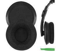 Geekria Comfort Velour Replacement Ear Pads for Sennheiser HD215, HD225 Headphones Ear Cushions, Repair Parts (Black)