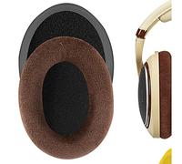 Geekria Comfort Velour Replacement Ear Pads for Sennheiser HD598, HD598SE, HD598CS, HD595, HD599, HD599 SE Headphones Ear Cushions, Repair Parts with Video Guide (Brown)