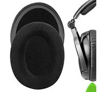 Geekria Comfort Velour Replacement Ear Pads for Sennheiser PXC350, HD 380/380 PRO, PC 350/350 SE, HME95, HMEC250 Headphones Ear Cushions, Repair Parts (Black)