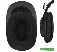 Geekria Comfort Velour Replacement Ear Pads for SONY MDR-7506, MDR-MV1, MDR-V6, MDR-V7, MDR-M1, MDR-M1ST, MDR-CD900ST Headphones Ear Cushions, Repair Parts (Black)