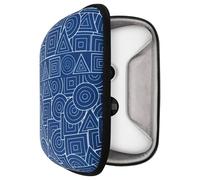 GEEKRIA Controller Travel Case Compatible with Xbox One, Series X, S, Hard Shell Carrying Bag, Protective Storage with Internal Mesh Pocket (Blue)