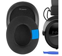 Geekria Cooling Gel Replacement Ear Pads for HyperX Cloud II/III Alpha | Fits Cloud Flight, Stinger, CloudX, Core And Mix, Breathable Fabric, Memory Foam, Passive Sound Isolation, Easy Install