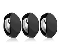 Geekria Earbud Case for Wired Earbuds, Earphone Winder Wrap, Cable Organizer, Tangle-Free Wire Storage, Portable Travel Case (3 Pack/Black)